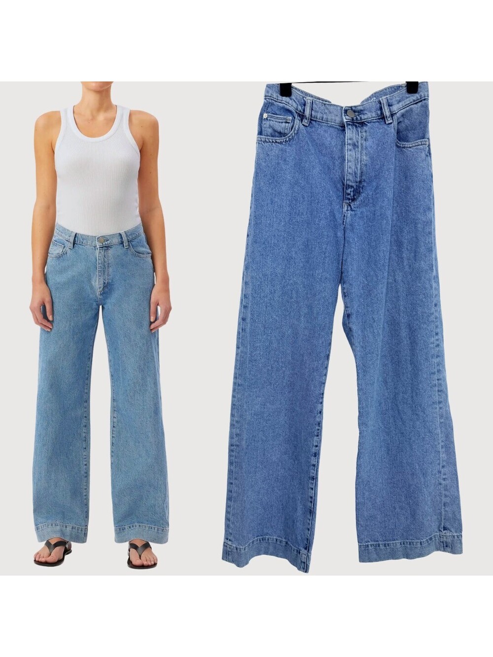 DL1961 Zoie Wide Leg Relaxed Vintage Jeans Droplet 25